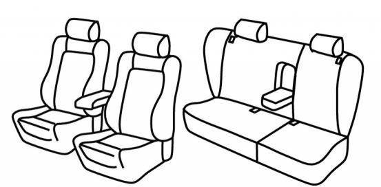seat covers compatible for Volkswagen Passat Variant, 1996>2001 - B5 - 5 door