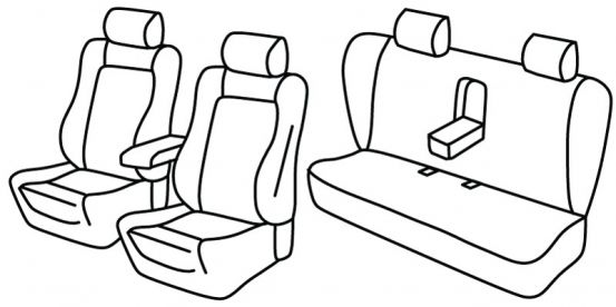 seat covers compatible for VW Passat, 1996>2005 - B5 - 4 door