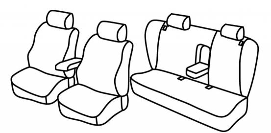presvlake za sjedala odgovaraju za Volkswagen Passat, 2001>2005 - B5