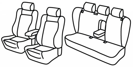 seat covers compatible for VW Passat, 2001>2005 - B5