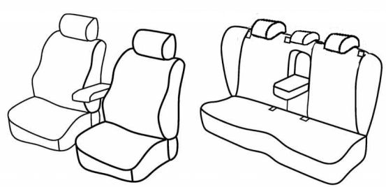 presvlake za sjedala odgovaraju za VW Passat, 2005>2010 - Comfortline