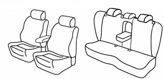 presvlake za sjedala odgovaraju za VW Passat, 2005>2010 - Sportline