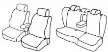 presvlake za sjedala za VW Passat Variant, 2005>2010 - Variant Trendline