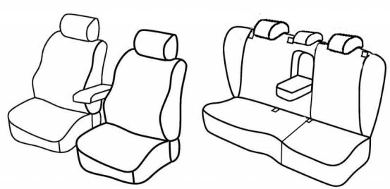 seat covers compatible for VW Passat Variant, 2005>2010 - Variant Trendline
