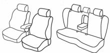 presvlake za sjedala za VW Passat, 2010>2014 - Comfortline / Highline - 4 vrata