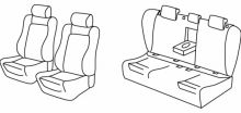 presvlake za sjedala za VW Passat, 2015> - Comfortline - 4 vrata