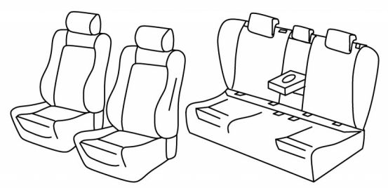 seat covers compatible for VW Passat, 2015> - Comfortline/ Highline