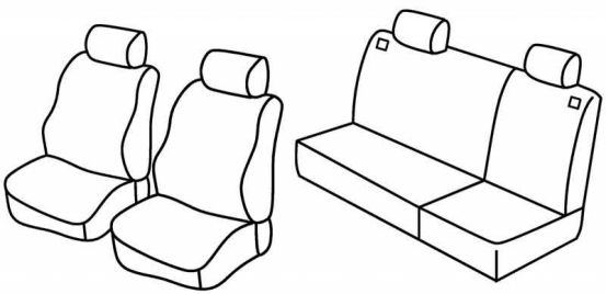 presvlake za sjedala odgovaraju za VW Polo, 1994>1999 - 3 vrata/5 vrata