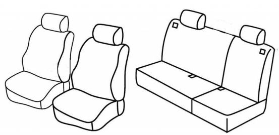 presvlake za sjedala odgovaraju za VW Polo 4, 2002>2009 - 5 vrata