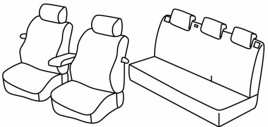 presvlake za sjedala odgovaraju za Volkswagen Polo, 2009>2014 - Comfortline - 3 vrata