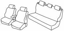 presvlake za sjedala za VW Polo, 2009>2014, 2014>2017 - Trendline, Family - 5 vrata