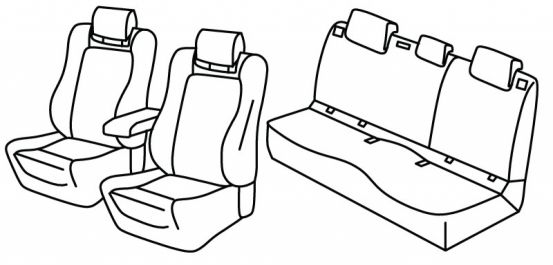 seat covers compatible for VW Polo, 2021> - GTI - 5 door