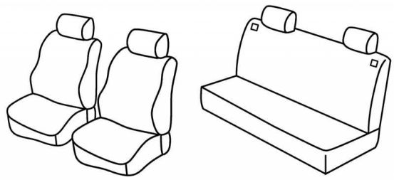 presvlake za sjedala odgovaraju za VW Polo Classic, 1994>2002