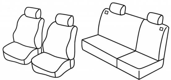 seat covers compatible for VW Polo Classic, 1994>2002