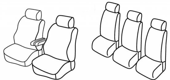 presvlake za sjedala odgovaraju za VW Sharan, 1995>2000