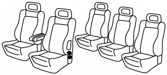 presvlake za sjedala odgovaraju za Volkswagen Sharan, 2000>2010 - 5 vrata