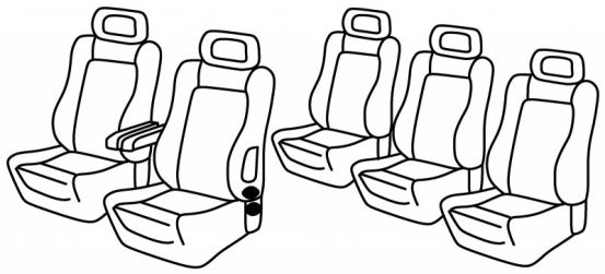 presvlake za sjedala odgovaraju za Volkswagen Sharan, 2000>2010 - 5 vrata