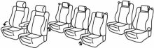 presvlake za sjedala za Volkswagen Sharan 2, 2010> - Comfortline / Highline - 4 vrata