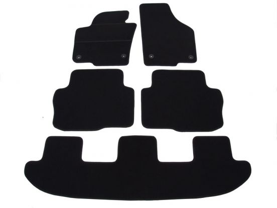 tekstilni tepih za unutrašnjost odgovara za VW Sharan 2, 2010>, 3 reda
