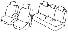 presvlake za sjedala za Volkswagen T-Cross, 2019> - 5 vrata