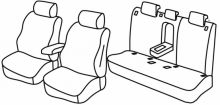 presvlake za sjedala za VW T-Roc, 2017>2021, 2021> - Design - 5 vrata