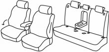 presvlake za sjedala za VW T-Roc, 2017>2021, 2021> - 5 vrata
