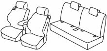 presvlake za sjedala za VW T-Roc, 2019> - Cabrio, R-line - 3 vrata