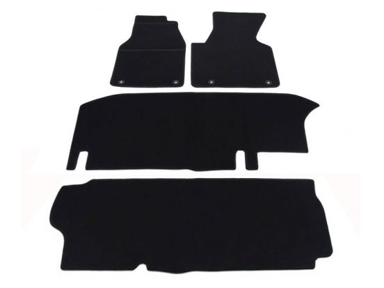interior textile mats compatible for VW T4 passenger, short, 3 rows, 1990>1996