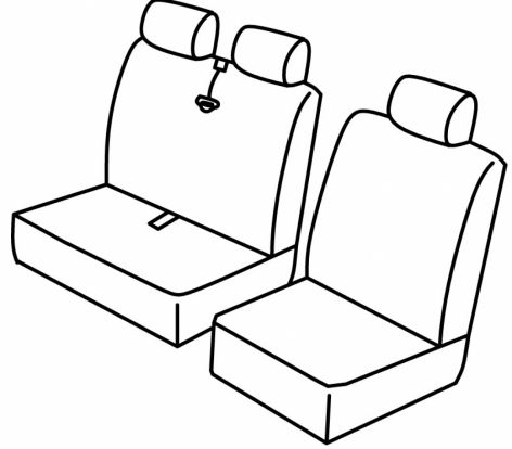presvlake za sjedala odgovaraju za Volkswagen T4, 1996>2001