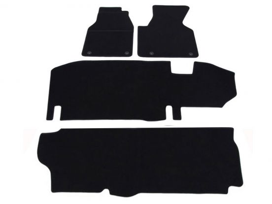 interior textile mats compatible for VW T4 passenger, short, 3 rows, 1996>2003