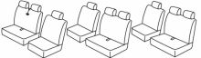 presvlake za sjedala za Volkswagen T4, 2001>2003 - facelift 2001
