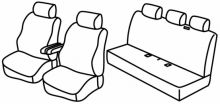 presvlake za sjedala za Volkswagen T5/T6, 2003>2015, 2015>