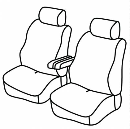 seat covers compatible for VW T5, 2009>2015