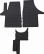 rubber mat compatible for VW T5 from 05/2003 / T6 from 06/2015 front 3-seat 3-piece-1