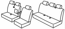 seat covers for VW T5/T6, 2003>2015, 2015>2021