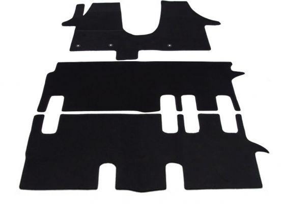 tekstilni tepih za unutrašnjost odgovara za VW T5/T6 Caravelle, 2003>2015 i 2015>2019, 3 reda