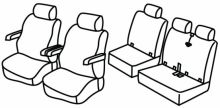 presvlake za sjedala za VW T6.1, 2021> - Facelift