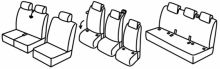 seat covers for Ford Custom Tourneo, 2023> / VW T7 Transporter, 2025> - 5 door