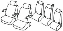 seat covers for VW T7, 2021> - Multivan