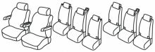 seat covers for VW T7, 2021> - Multivan