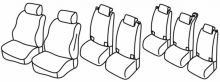 seat covers for VW T7, 2021> - Multivan