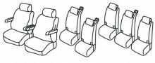 seat covers for VW T7, 2021> - Multivan