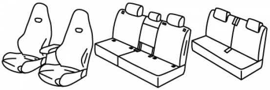 presvlake za sjedala odgovaraju za VW Tayron, 2024> - R line, Hybrid - 5 vrata
