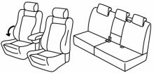 presvlake za sjedala za VW Tiguan, 2011>2016 - Sportline, facelift 2011> - 5 vrata