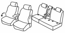 presvlake za sjedala za VW Tiguan, 2016> - Comfortline - 5 vrata