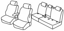 presvlake za sjedala za VW Tiguan, 2016> - Trendline/ Comfortline