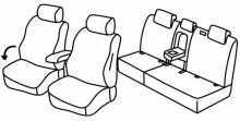 presvlake za sjedala za VW Tiguan, 2017> - Comfortline, Allspace - 5 vrata