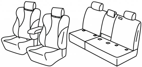 seat covers compatible for VW Tiguan, 2024> - 5 door