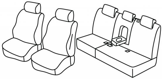presvlake za sjedala odgovaraju za VW Touareg 2, 2010>2018