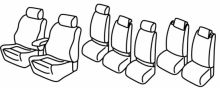 presvlake za sjedala za VW Touran 1, 2003>2006 - Highline